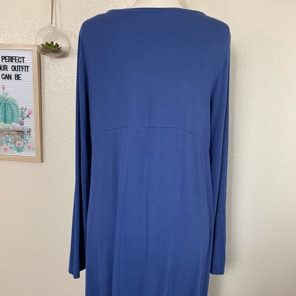 LOGO by Lori Goldstein Hi Low Hem Knit Tunic Sz 1X - Picture 3 of 9